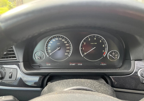 BMW Seria 5 cena 59500 przebieg: 275487, rok produkcji 2014 z Toruń małe 232